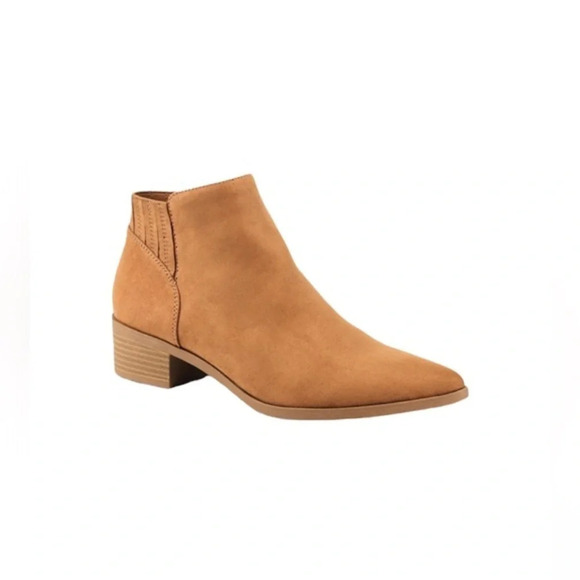 American Rag Women's Tori Fabric Pointed Toe Ankle Fashion Boots Brown Size 11 M - Picture 1 of 12